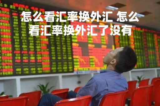 怎么看汇率换外汇 怎么看汇率换外汇了没有