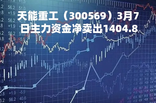 天能重工（300569）3月7日主力资金净卖出1404.88万元