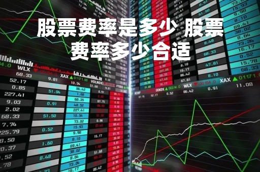 股票费率是多少 股票费率多少合适