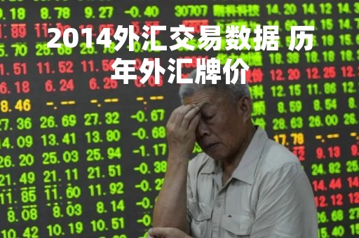 2014外汇交易数据 历年外汇牌价