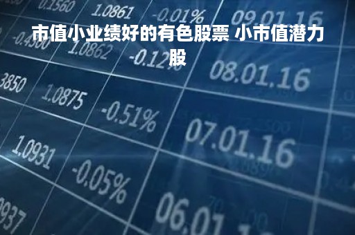市值小业绩好的有色股票 小市值潜力股