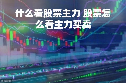 什么看股票主力 股票怎么看主力买卖