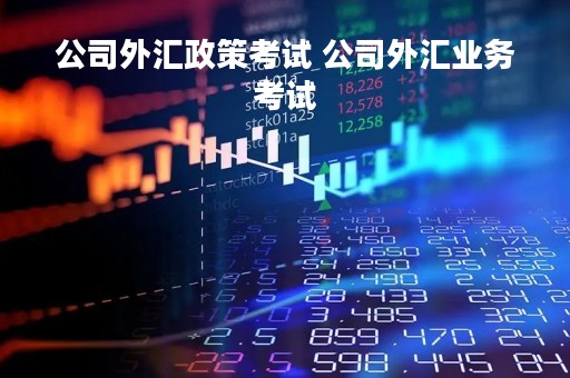 公司外汇政策考试 公司外汇业务考试