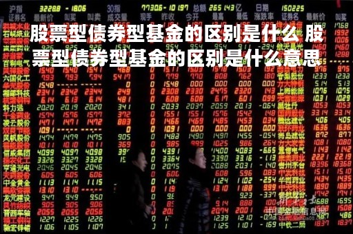 股票型债券型基金的区别是什么 股票型债券型基金的区别是什么意思