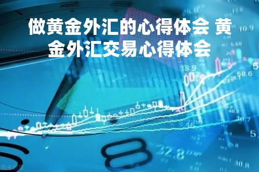 做黄金外汇的心得体会 黄金外汇交易心得体会