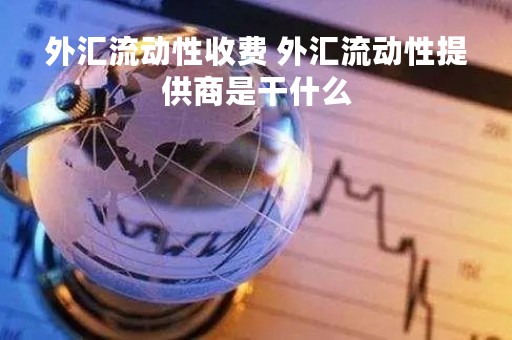 外汇流动性收费 外汇流动性提供商是干什么