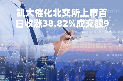 凯大催化北交所上市首日收涨38.82%成交额9704万元