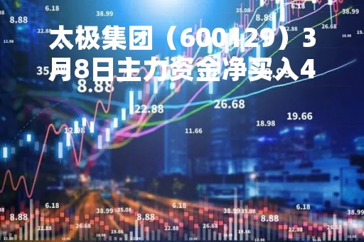 太极集团（600129）3月8日主力资金净买入485.82万元