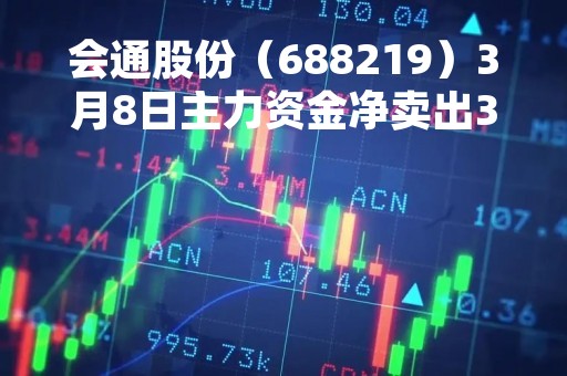 会通股份（688219）3月8日主力资金净卖出30.52万元