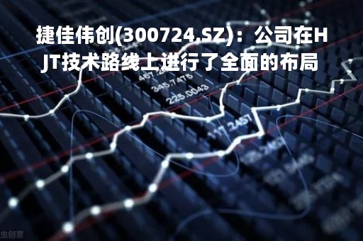 捷佳伟创(300724.SZ)：公司在HJT技术路线上进行了全面的布局
