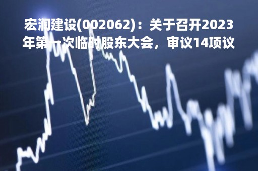 宏润建设(002062)：关于召开2023年第一次临时股东大会，审议14项议案