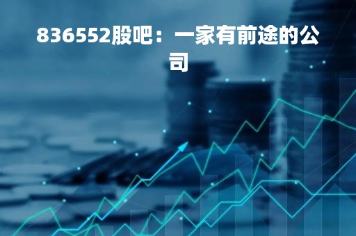 836552股吧：一家有前途的公司