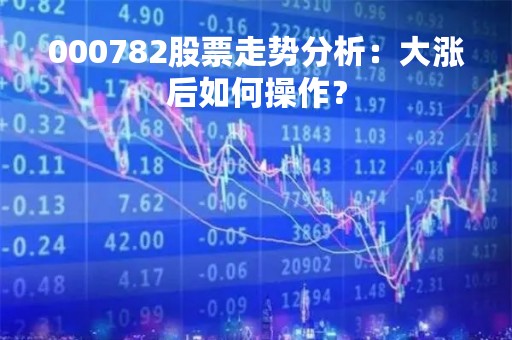 000782股票走势分析：大涨后如何操作？