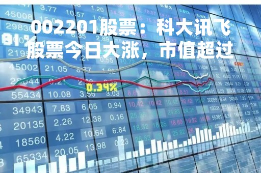 002201股票：科大讯飞股票今日大涨，市值超过500亿元