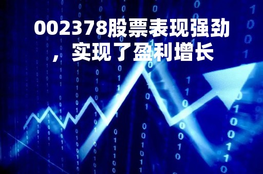 002378股票表现强劲，实现了盈利增长