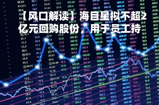 【风口解读】海目星拟不超2亿元回购股份，用于员工持股计划或股权激励
