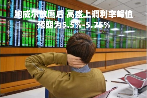 鲍威尔放鹰后 高盛上调利率峰值预期为5.5%-5.75%