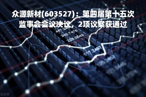 众源新材(603527)：第四届第十五次监事会会议决议，2项议案获通过