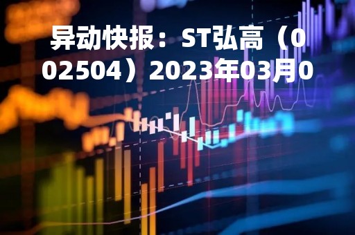 异动快报：ST弘高（002504）2023年03月08日15时00分触及涨停板