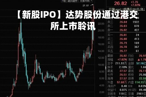 【新股IPO】达势股份通过港交所上市聆讯