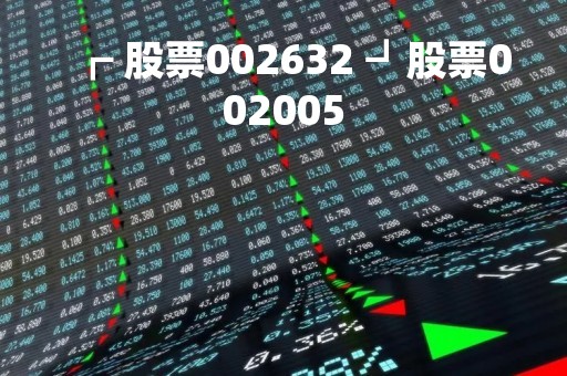┏ 股票002632 ┛股票002005 ┏ 股票002632 ┛股票002005
