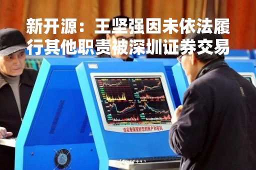 新开源：王坚强因未依法履行其他职责被深圳证券交易所采取监管措施