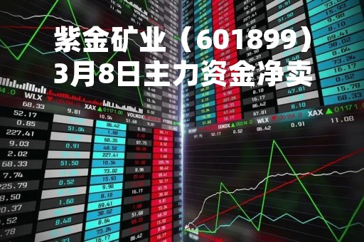 紫金矿业（601899）3月8日主力资金净卖出2.87亿元