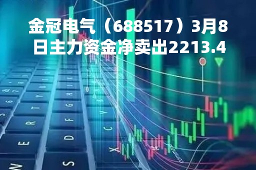 金冠电气（688517）3月8日主力资金净卖出2213.46万元