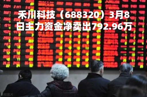 禾川科技（688320）3月8日主力资金净卖出792.96万元