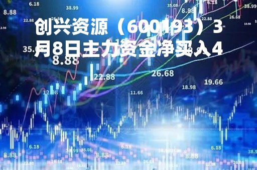 创兴资源（600193）3月8日主力资金净买入424.07万元