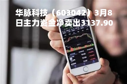 华脉科技（603042）3月8日主力资金净卖出3137.90万元