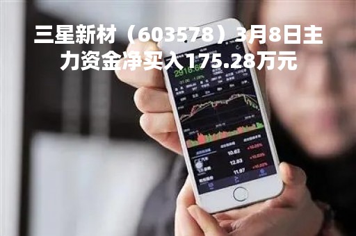 三星新材（603578）3月8日主力资金净买入175.28万元