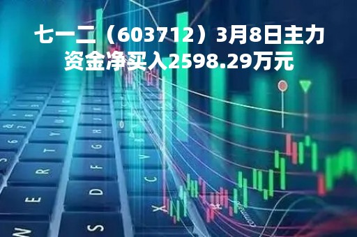 七一二（603712）3月8日主力资金净买入2598.29万元