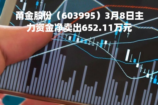 甬金股份（603995）3月8日主力资金净卖出652.11万元