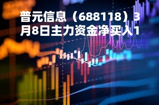 普元信息（688118）3月8日主力资金净买入187.02万元