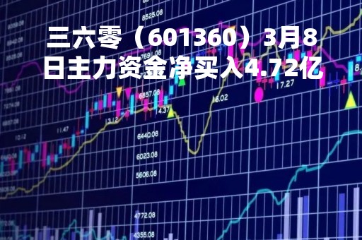 三六零（601360）3月8日主力资金净买入4.72亿元