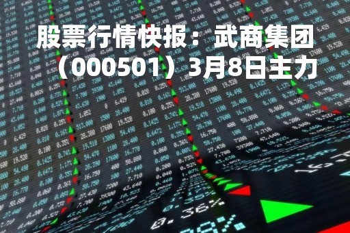 股票行情快报：武商集团（000501）3月8日主力资金净买入510.71万元