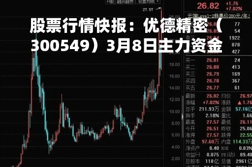 股票行情快报：优德精密（300549）3月8日主力资金净卖出9.63万元