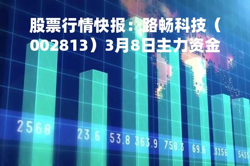 股票行情快报：路畅科技（002813）3月8日主力资金净卖出8.96万元