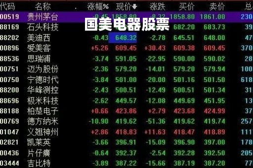 国美电器股票