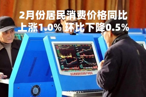 2月份居民消费价格同比上涨1.0% 环比下降0.5%
