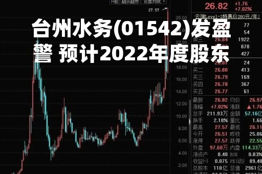 台州水务(01542)发盈警 预计2022年度股东应占溢利同比减少至约4500万-6500万元