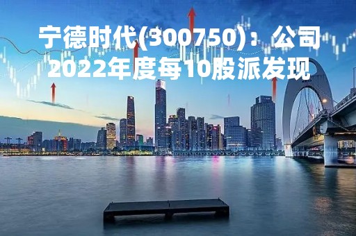 宁德时代(300750)：公司2022年度每10股派发现金25.20元