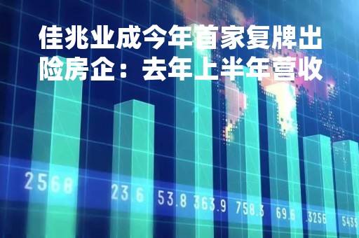佳兆业成今年首家复牌出险房企：去年上半年营收134.31亿元