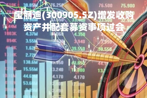 宝丽迪(300905.SZ)增发收购资产并配套募资事项过会