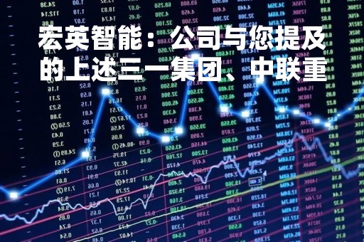 宏英智能：公司与您提及的上述三一集团、中联重科、山河智能、中国航天等移动机械与专用车辆行业的企业建立了长期合作关系