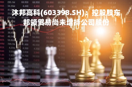 沐邦高科(603398.SH)：控股股东邦领贸易尚未增持公司股份