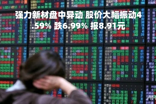 强力新材盘中异动 股价大幅振动4.59% 跌6.99% 报8.91元