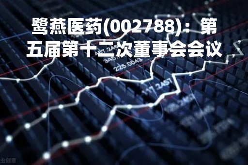 鹭燕医药(002788)：第五届第十二次董事会会议决议，审议《关于投资设立子公司的议案》