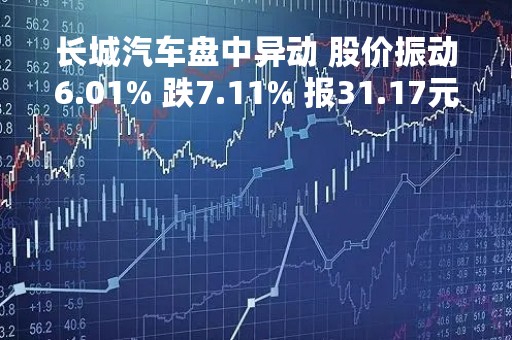 长城汽车盘中异动 股价振动6.01% 跌7.11% 报31.17元